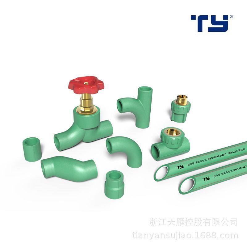 天雁ppr双联铜束节水管件双联座直接4分6分热熔管内螺纹厂家,基础建材,水管配件,淘宝优惠券,粉丝福利购,淘宝优惠卷