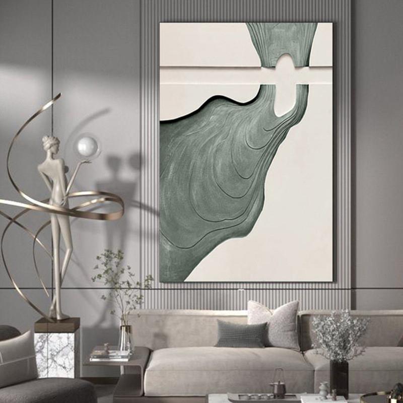 画心艺术装饰画木雕实物画简约风立体装置画设计师别墅客厅装饰画图片