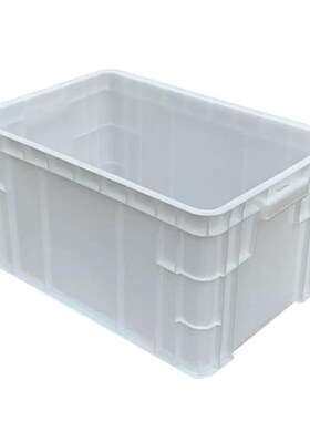 辉煌永威物流周转箱外径520*3u55*285mm加高白色无盖储物箱HH-WLX