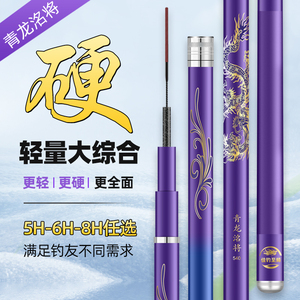 正品青龙洺将鱼竿钓鱼竿高碳素手竿5H超轻6H8H超硬大物钓竿19调