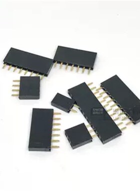 新2.54mm间距 单排母 排母 排针插座母座针座1*2P3P4P6P8WP16P20P