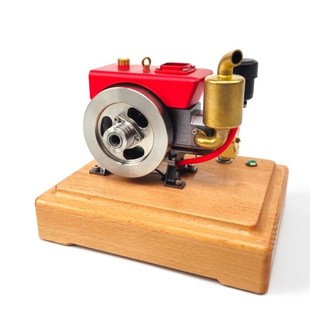 新可发动迷你引擎发动机模型手扶拖拉机J头燃油合金卧式柴油机男