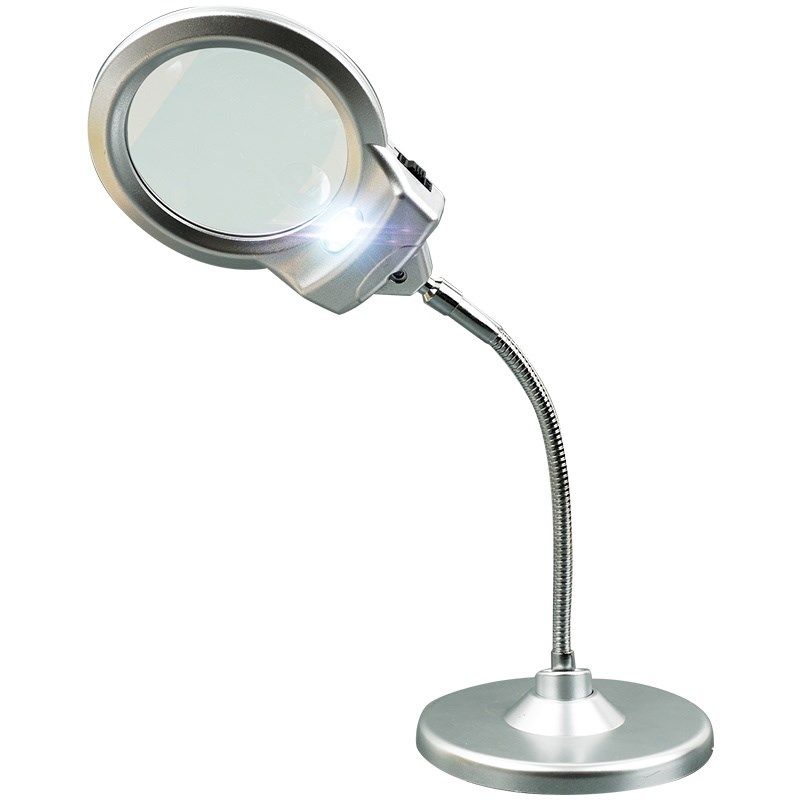新台式放大镜高清老人阅读看手机D维修电子电路板焊接带灯台灯