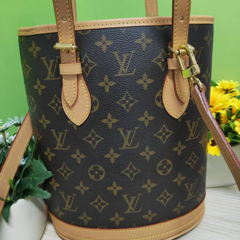 辉盛 99新lv女包菜篮子小号中古水桶包26cm单肩斜挎手提包