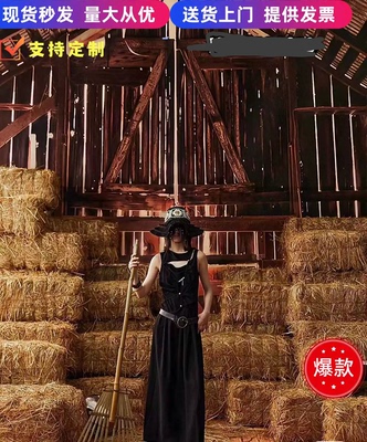 稻草草垛凳子拍摄道具干稻草