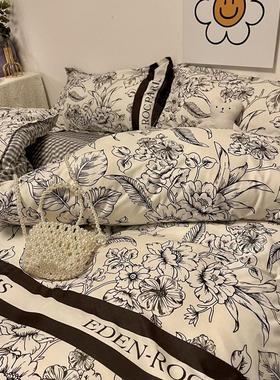 4pc bedsheet set bed sheet quilt blanket duvet cover sets