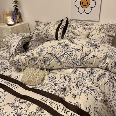 4pc bedsheet set bed sheet quilt blanket duvet cover sets