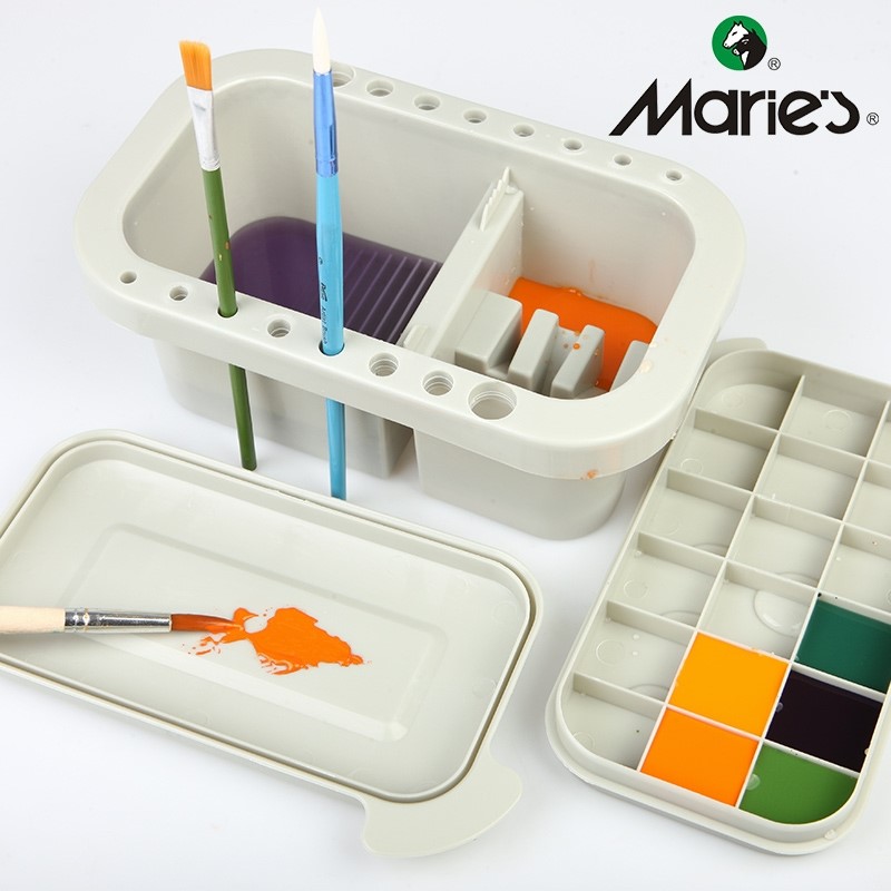 multifunctional pen washing bucket color palee art水洗笔桶