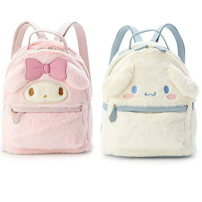 New Kawaii Sanrioed My Melody Cinnamoroll Cartoon Plush Bag