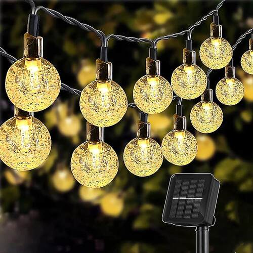 String Light Solar 100 LEDs Fairy Lights Outdoor Garden Wedd