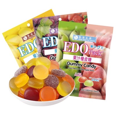 EDOpack橡皮糖果汁软糖3包混合装