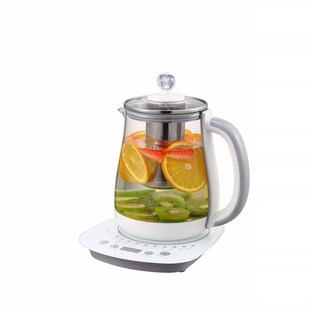 龙力养生壶全自动烧l养生食材蒸鸡蛋花茶煮茶器煲E01麦饭石 玫瑰