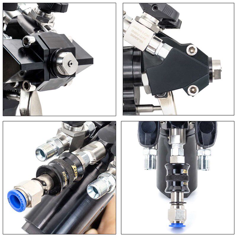 聚氨酯发泡喷枪 高压气动双v组份黑白料发泡枪 冷库保温P2喷枪