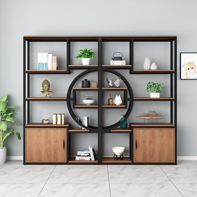 办公室铁艺隔断置物柜产品展示架客厅理发店装饰S架屏风玄关柜简