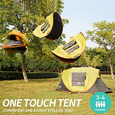 3-4 people automatic tents open quickly throw tentVs rain -