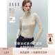 显瘦法式 ELLE高领波点打底衫 修身 新款 慵懒内搭上衣 女2026春季