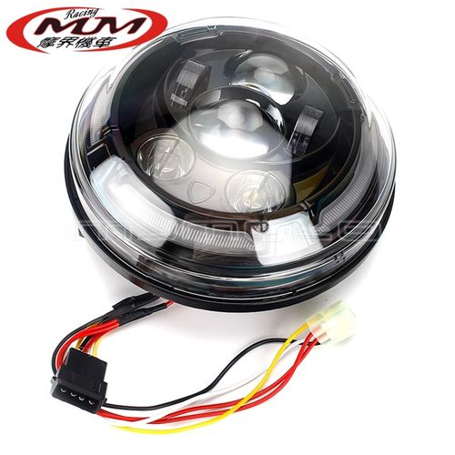 适用杜卡迪Scrambler Clayssic摩托车改装配件LED头灯前大灯前照