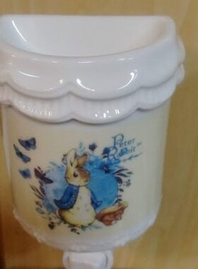 英国彼得兔陶瓷半圆精油灯/t夜灯/薰香灯(蝴蝶蓝) 居家 布置 摆饰