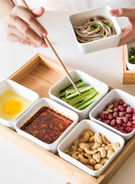 MDZF Ceramic Snlack Plate Set Dessert Plate Dry Fruit Tray S