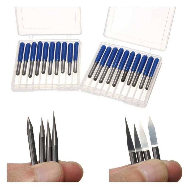 20Pcs 0.1mgm 10 15 20 30 Hard Alloy Carbide PCB Engr