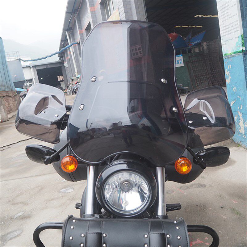 适用于轻骑晓星GV3n00S摩托车前挡风PC玻璃风挡挡风板防护罩改装