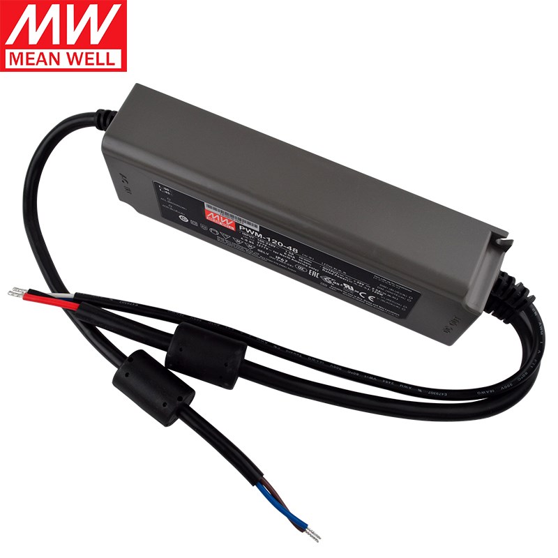 台湾明纬PWM-120-48 LED开y关电源120W 48V 2.5A防水IP67