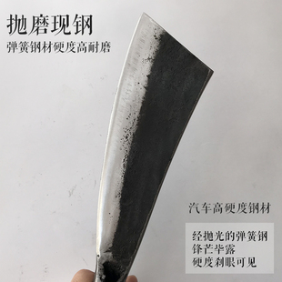 铁匠手工锻打野营户外柴刀开路刀修枝K刀砍椰子刀开椰器开椰刀