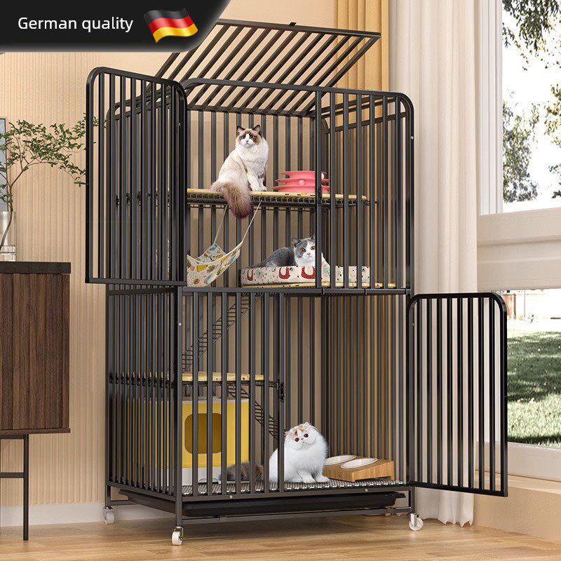 德国新猫笼室内不占用猫别墅C超大自由空间集成双层笼猫屋
