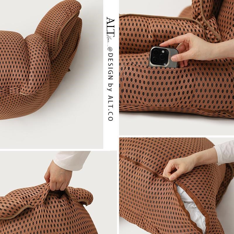 床头软包床上靠枕产妇喂奶护w颈护腰靠背枕沙发大靠背垫可拆洗灰