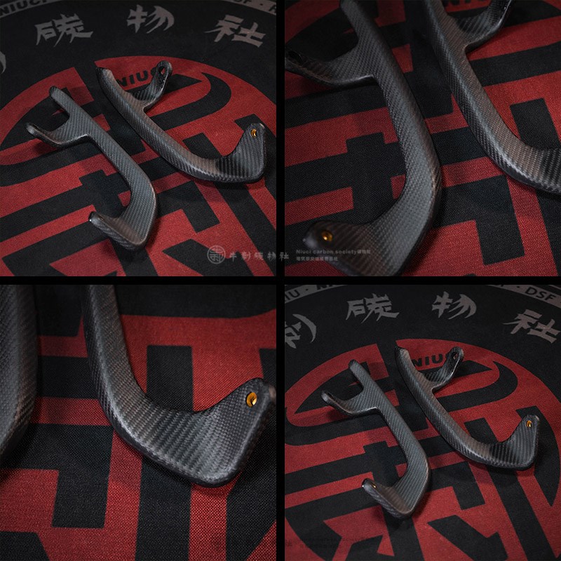 春风极核AE8 ZEEHO扶手F改装斜纹碳纤维哑光黑件外壳