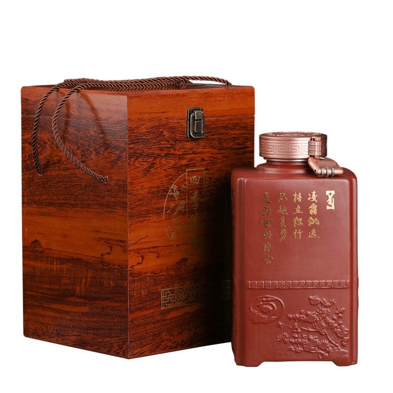 现货紫砂酒坛大口6斤装彷古空酒瓶子家I用酒壶泡酒酒罐密封定制5