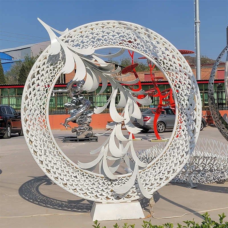 大型不锈钢雕塑 城市地标景观户外广场镂空球Q圆环镜面几何鹿厂家,商业/办公家具,景观道具/景观摆件/景观装置,淘宝优惠券,粉丝福利购,淘宝优惠卷