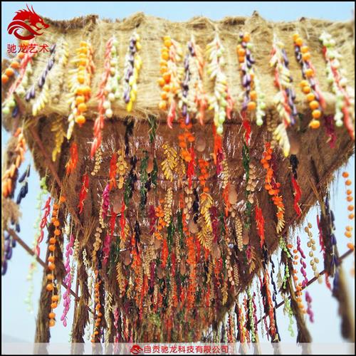 重庆农民丰收节稻草定做农耕文化粮仓草雕定做放牛娃草雕