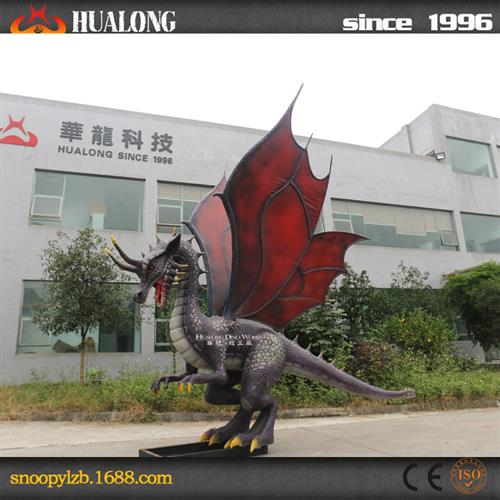 仿真飞龙模型大型景区游乐园户外美陈引流展品恐龙模型源头厂家