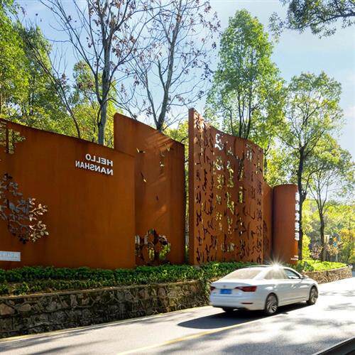 不锈钢雕塑园林景观户外大型公园广场铸铜人物创意中式风格