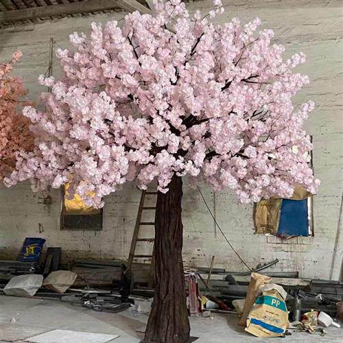 大型仿真樱花树摄影舞台装饰道具拱门形大型假树仿真植物樱花假树