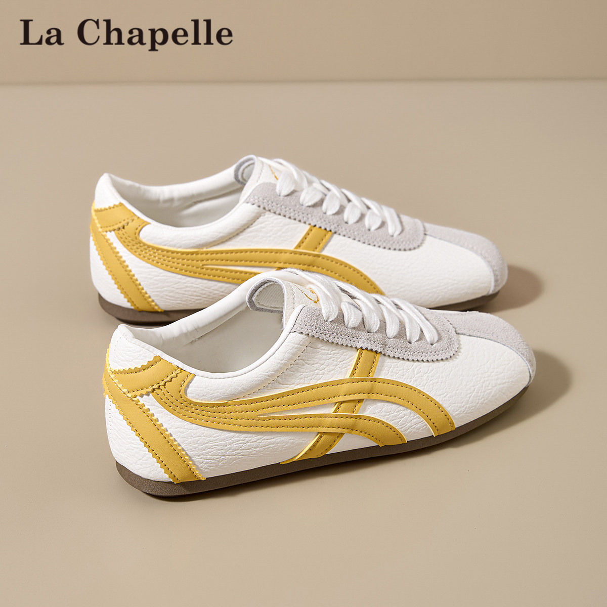 拉夏贝尔德训鞋女2026春季新款百搭软底阿甘鞋休闲运动平底小白鞋,女鞋,德训鞋,淘宝优惠券,粉丝福利购,淘宝优惠卷