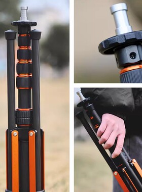 碳纤维三脚架ls285碳纤维灯架折叠超轻顶灯光灯便携反折支架