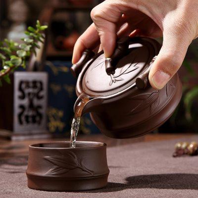 快客杯宜兴紫砂壶纯手工茶壶过滤家用办公泡茶壶陶瓷茶具茶杯套装