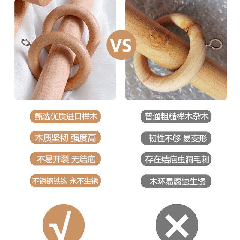 新实木罗马杆f双杆窗帘杆单杆侧窗帘杆/罗马杆