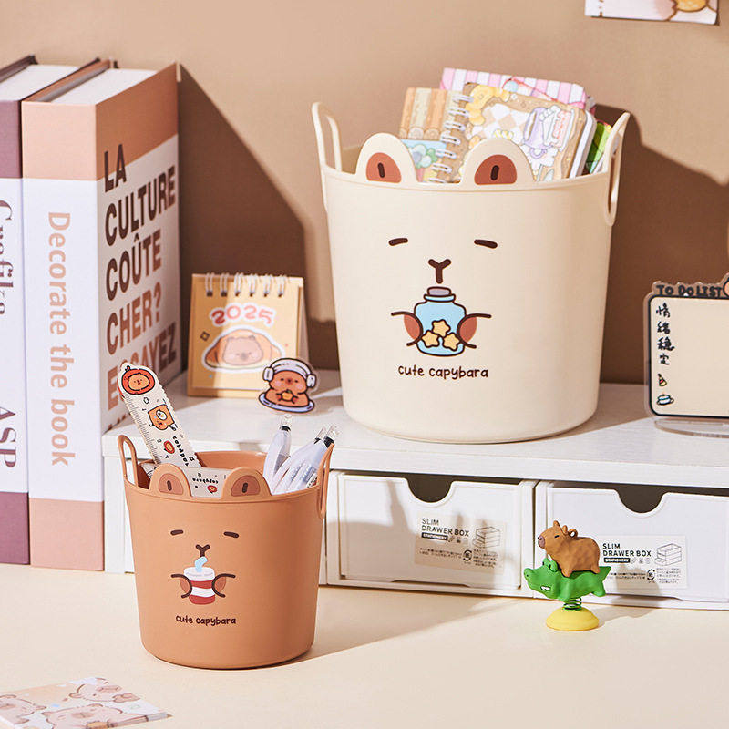 可爱奶茶兔子收纳桶桌面笔筒置物架学生书桌工位公室收纳刷桶,收纳整理,毛绒玩具收纳桶/箱,淘宝优惠券,粉丝福利购,淘宝优惠卷