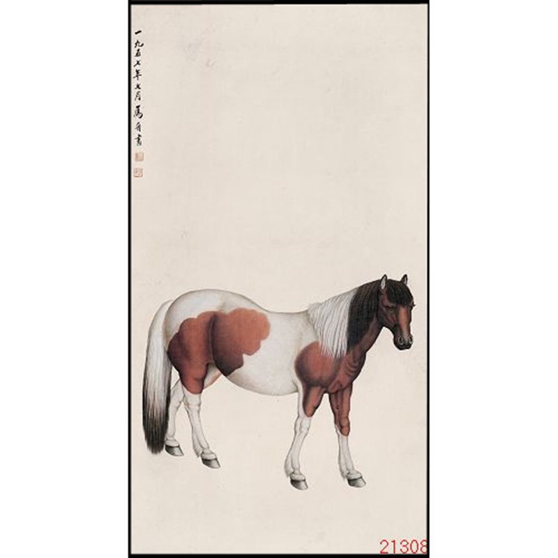 非遗苏绣DIY套件初学 古画马 玄关G客厅卧室餐厅 手工刺绣装饰画