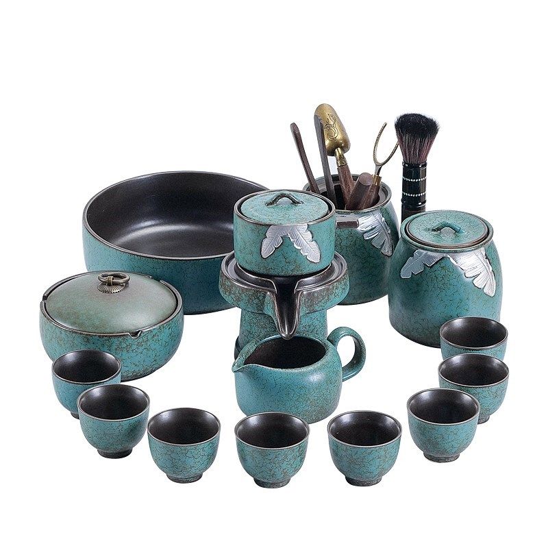 懒人功夫茶具套装中式陶瓷家用窑变建盏办公室茶S杯泡茶器自动石,餐饮具,功夫茶具,淘宝优惠券,粉丝福利购,淘宝优惠卷