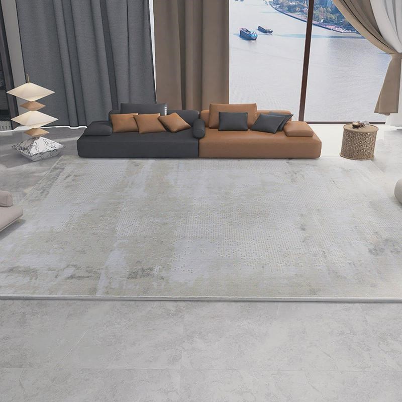 卧室意式极简素色茶几毯现代简约客厅地毯满铺毯轻奢土Z耳其风加