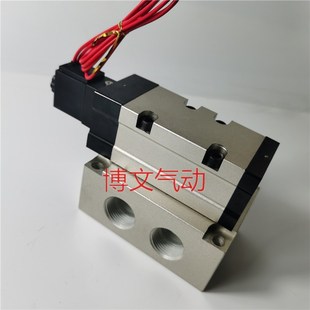 6分DN20电磁阀QVF7120二位五通R带底座电控换向阀