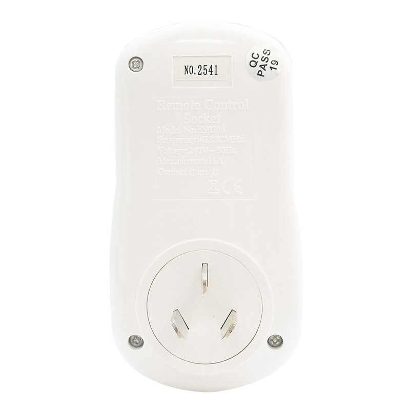 16A大插头无线遥控开关电源遥控插座350M0W大功率热水器空调用