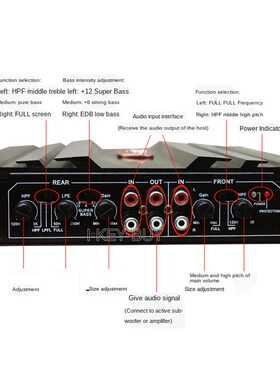 24V DC Van Car Amnplifier 4 Channel MOSFET Vehicle Truck Pow