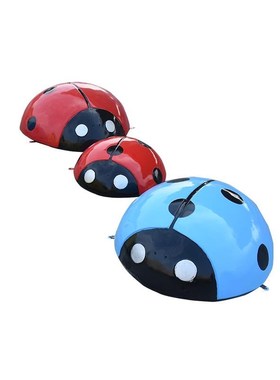 户外玻璃钢雕塑仿真七星瓢虫甲虫C室外摆件景观花园林小区草坪装