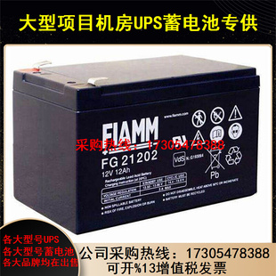 FIAMM蓄电池12V12Ah非凡蓄电池FG21201蓄电池风力发电专用蓄电池