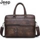 BULUO Capacity Mens Handbag JEEP LarMge Business Hot Leathe